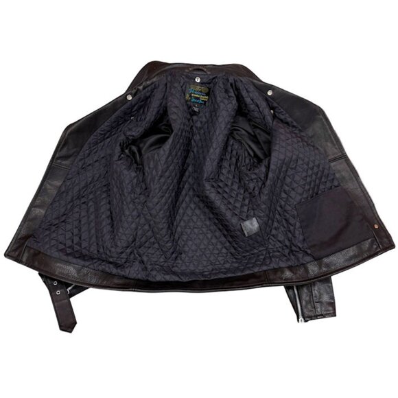 SCHOTT BROS PERFECTO Genuine Steerhide Leather Biker Jacket - Picture 8 of 15